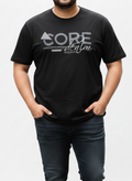 Men's Black "CORE" Graphic Tee – 3XL Regular Fit