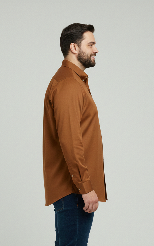 Brown Big Size Casual Shirts