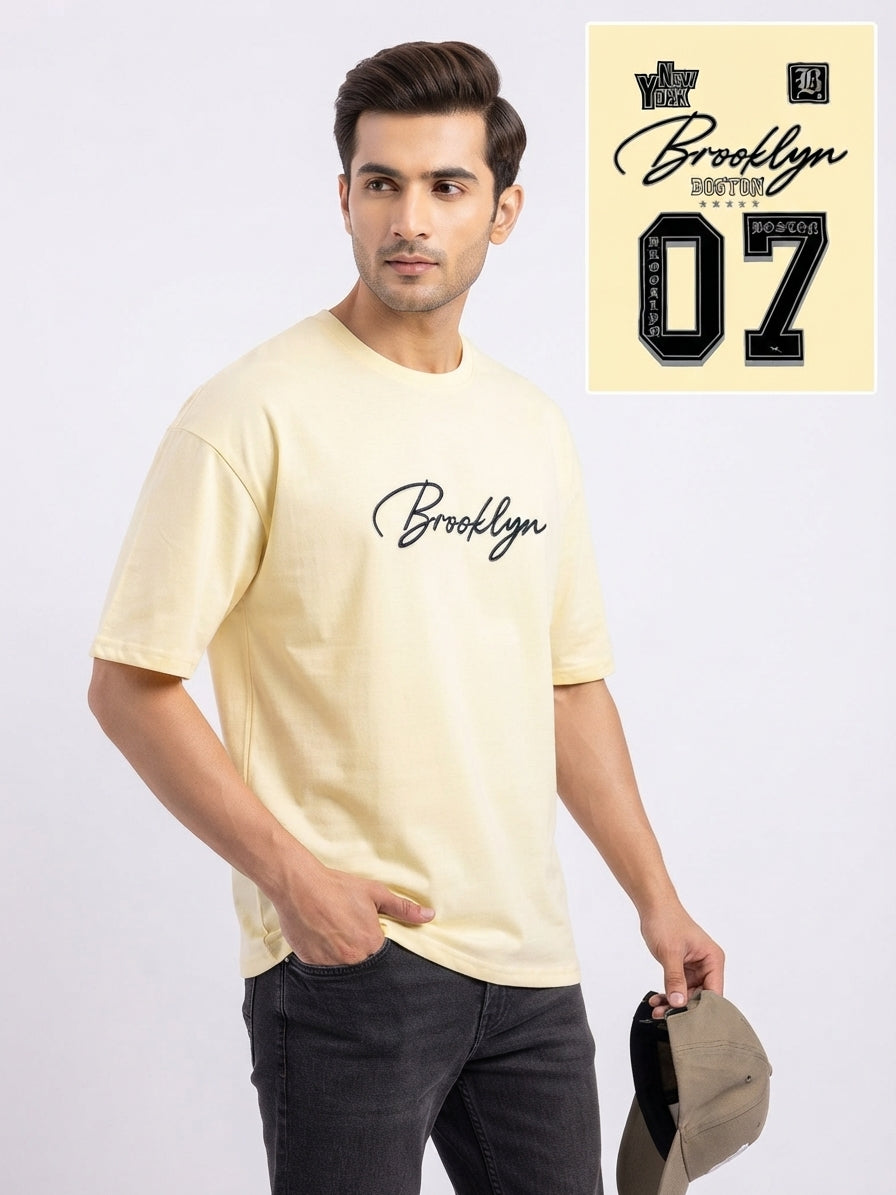 Al Noor Classy Men's Oversized Drop Shoulder T-Shirt