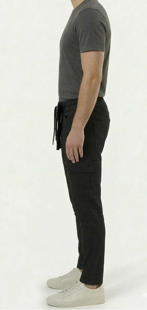 Men's Regular-Fit Drawstring Cargo Joggers
