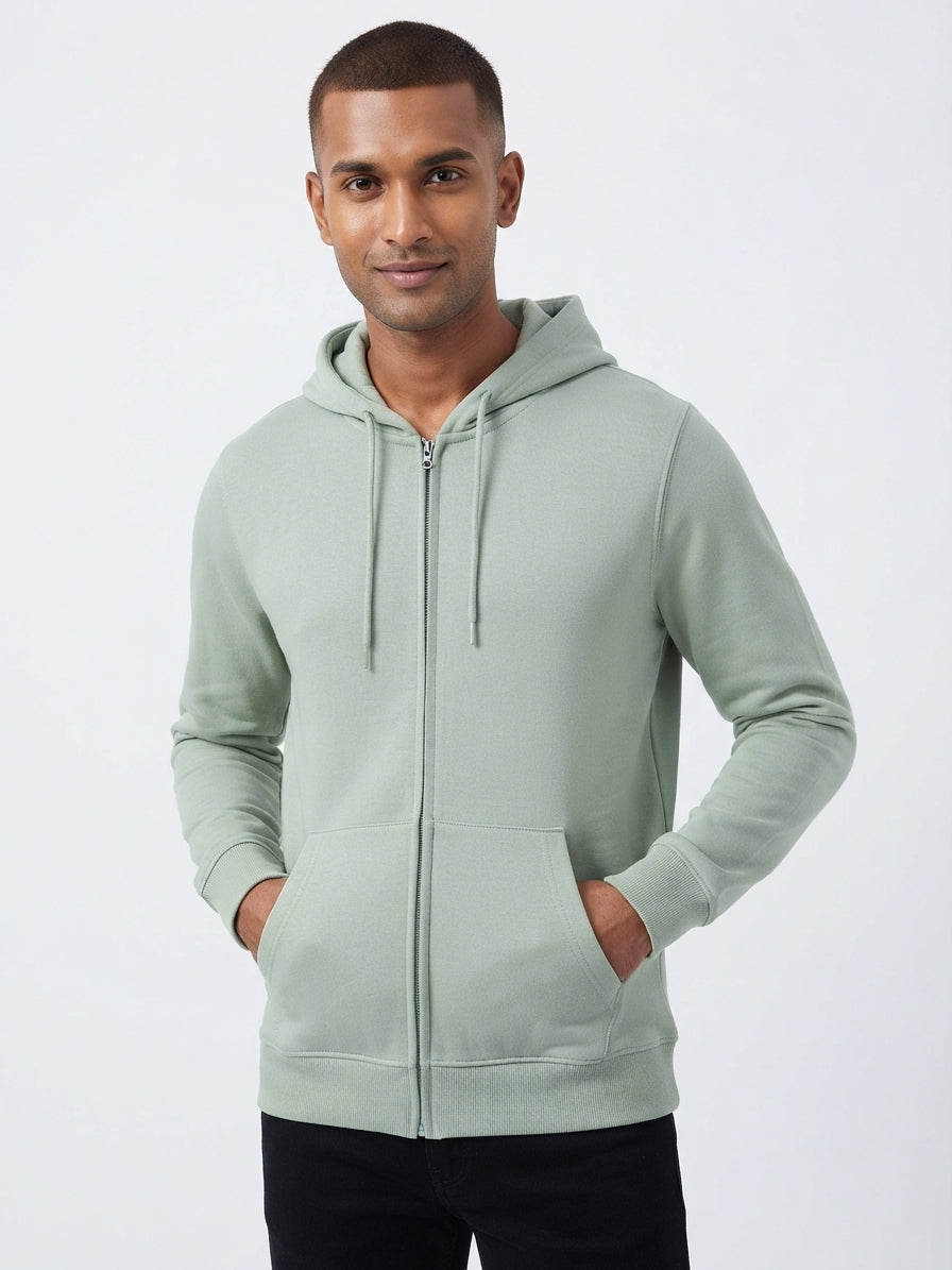 Warm Comfort Hooded Zip‑Up Jacket – Al Noor Clothing