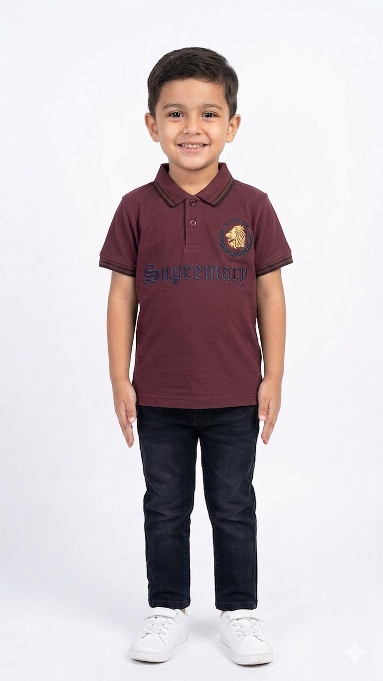 Premium Boys "Supremacy" Polo Shirt