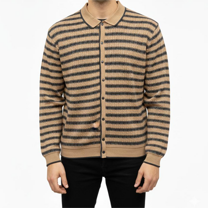 Mens Premium Brown Titch Style Old money Polo