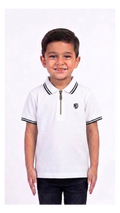 Premium Boys' Zipper Polo Shirt