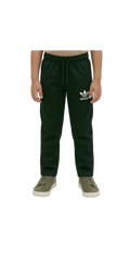 Premium Boys' Olive green Jersey Striped Trouser