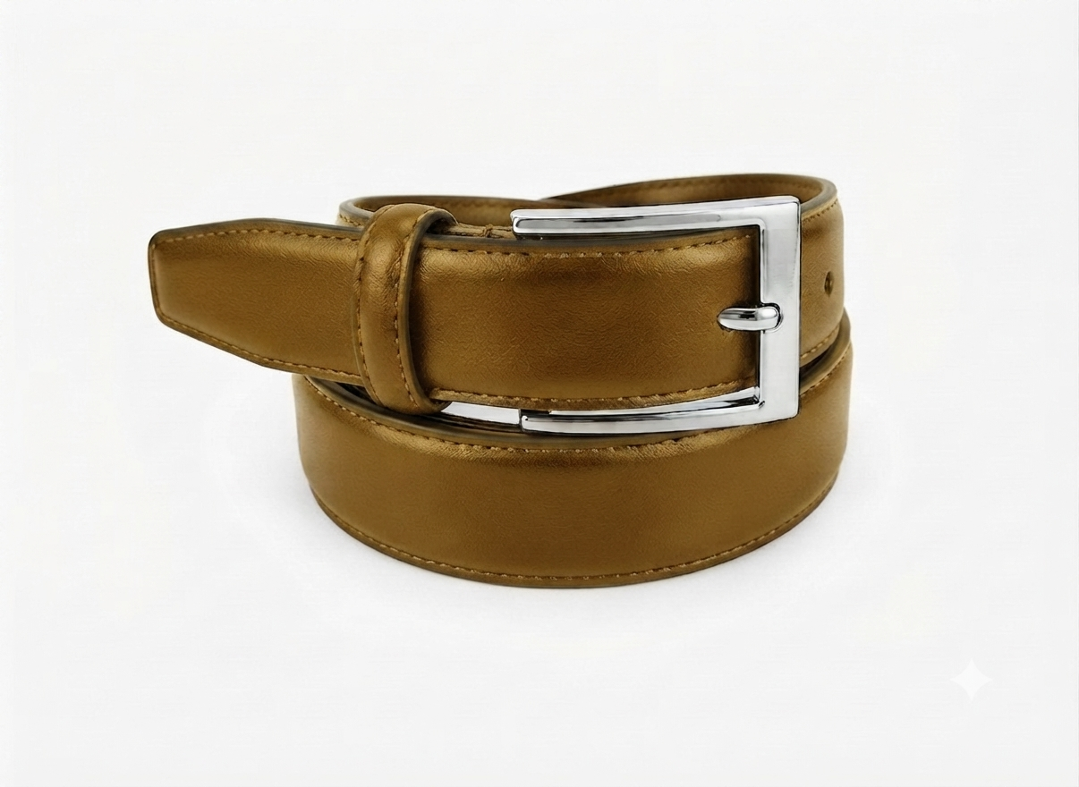 🎁 Kids' Formal & School Uniform Leather Belt with Buckle for Boys (100% off)