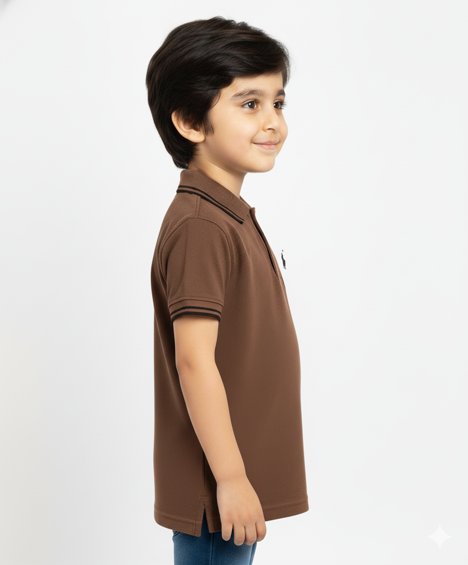 Boys Brown Tommy Polo