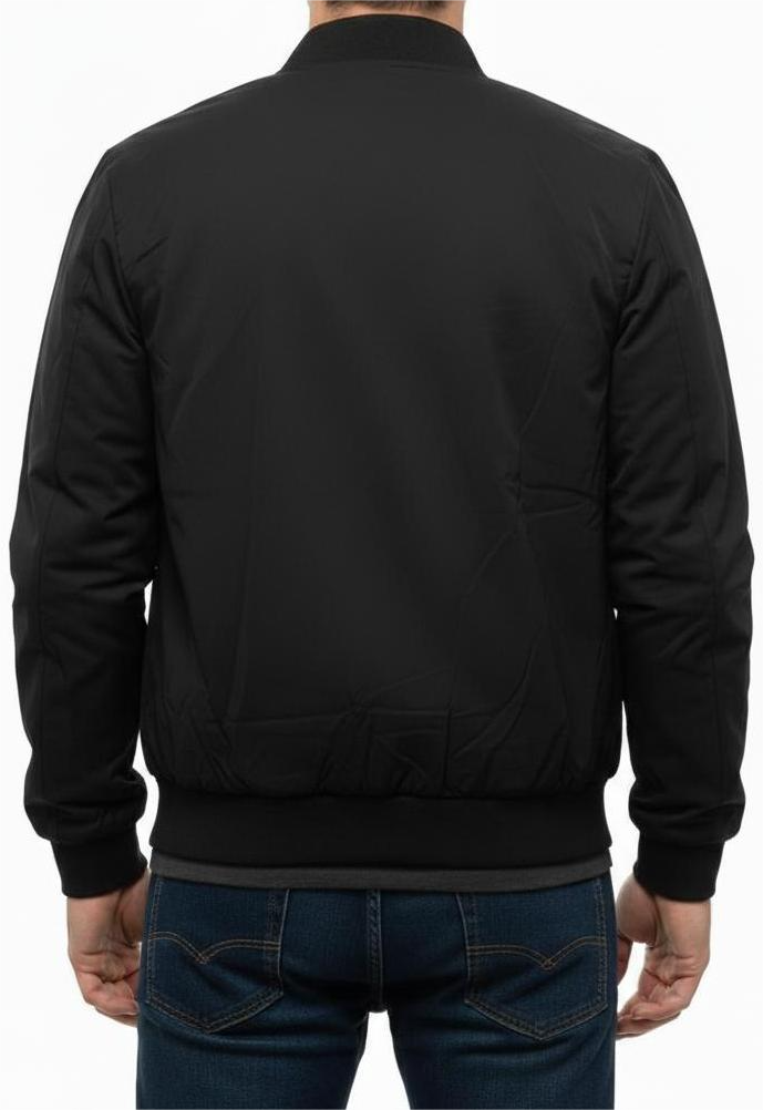 Mens Cotton Black Parachute Jacket