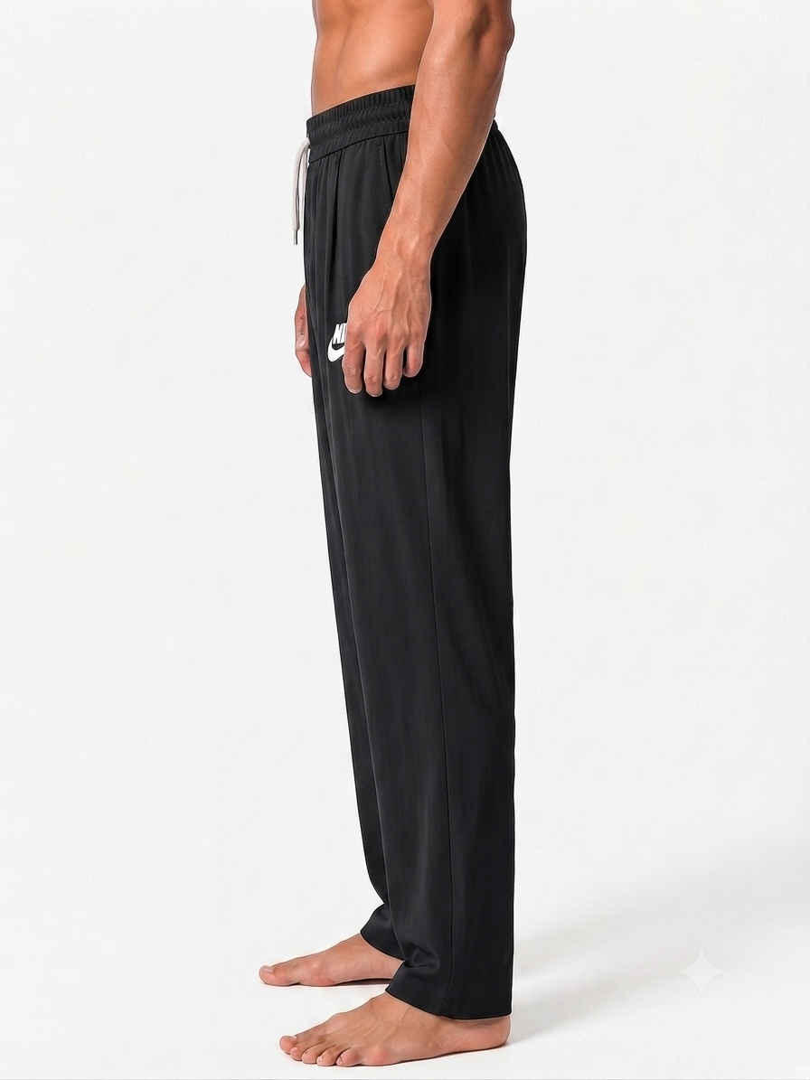 Imported Men's Relaxed Fit china Trousers with Adjustable Drawstring