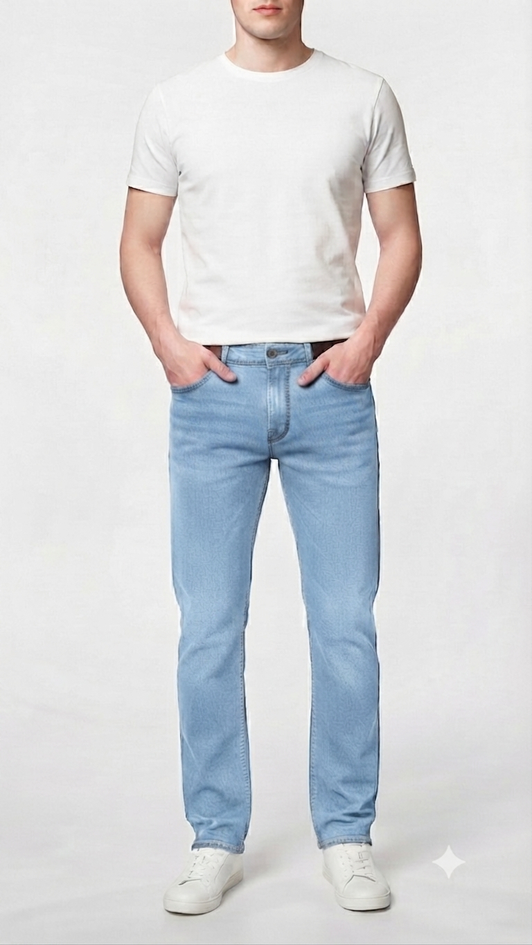 Relaxed & Refined Straight-Fit Jeans for Men
