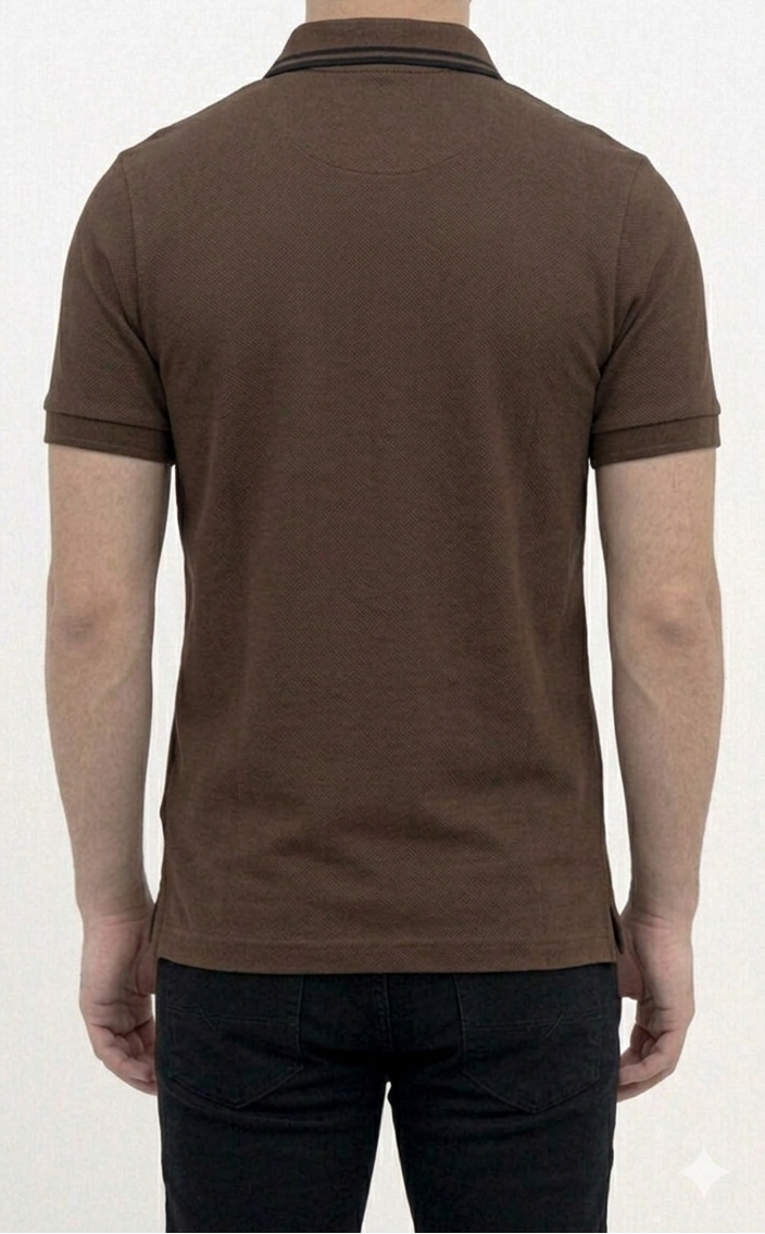Big & Tall Dark Brown Polo T shirt
