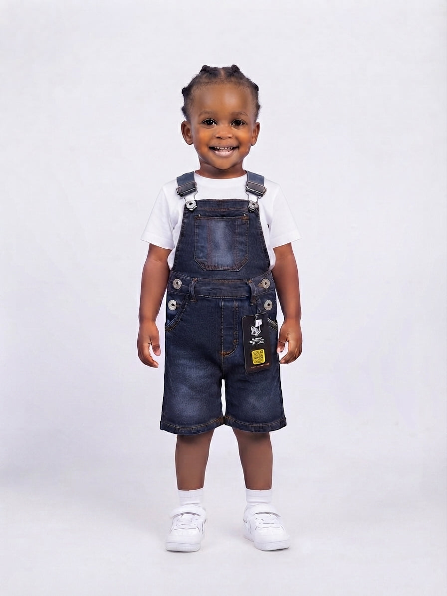Toddler's Classic Denim Short Romper