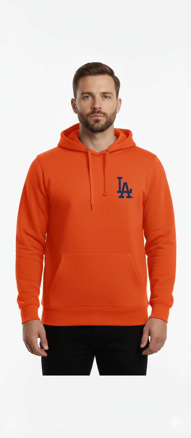 Mens Premium Orange Hoodie