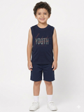 Kids' Casual Navy Youth Graphic Tank Top