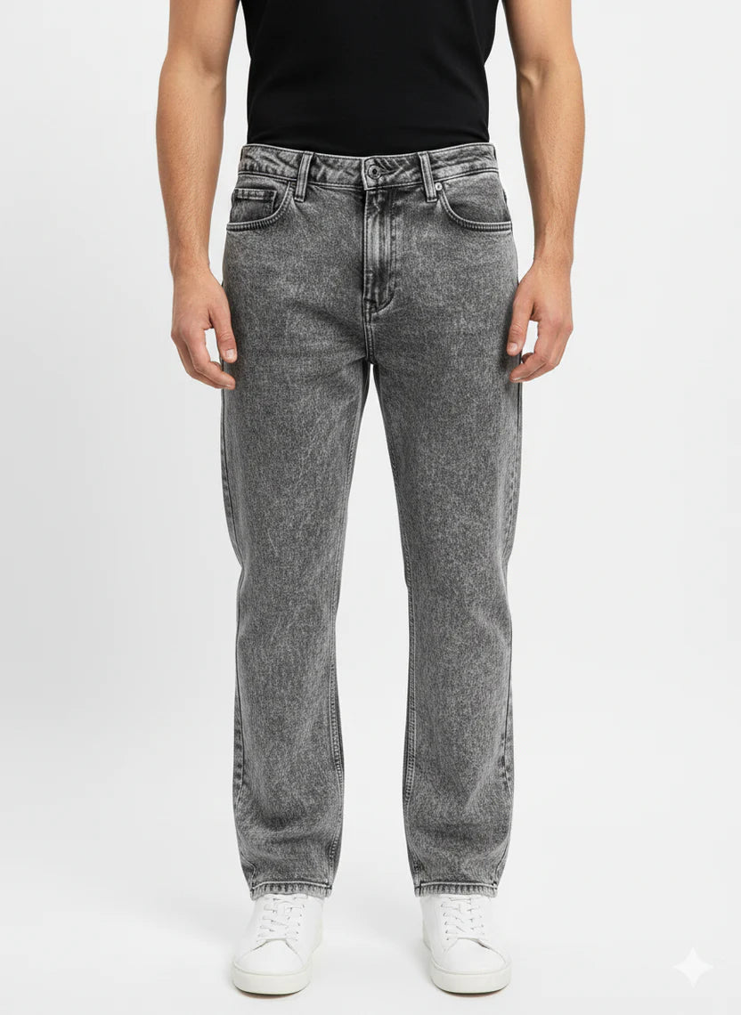 Men's Modern Straight-Leg Casual Jeans