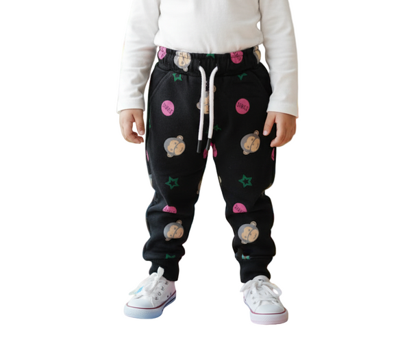 Boys Terry Black Trouser