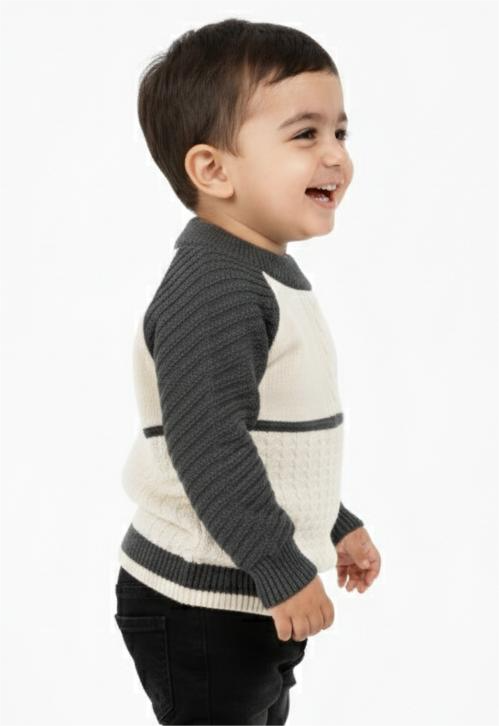 Kids Color block premium sweater
