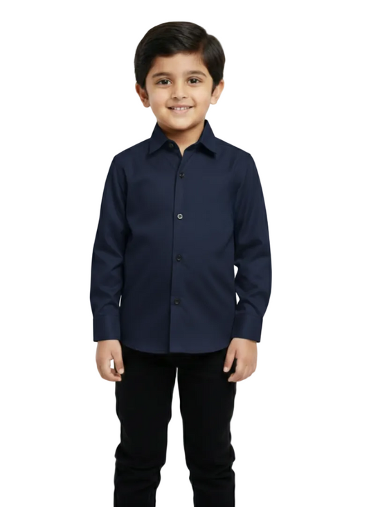 Trendy Navy Blue  Shirt For Kids