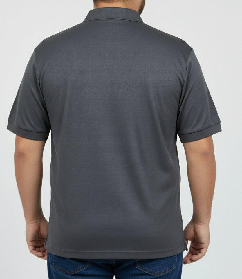 Big & Tall Dark Grey Polo T shirt