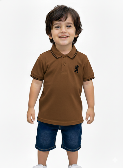 Boys Giordano Brown Polo