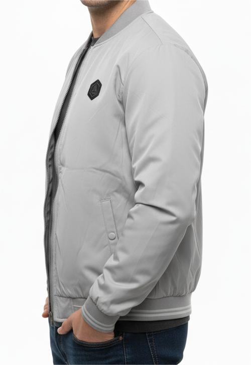 Mens Cotton Grey Parachute Jacket