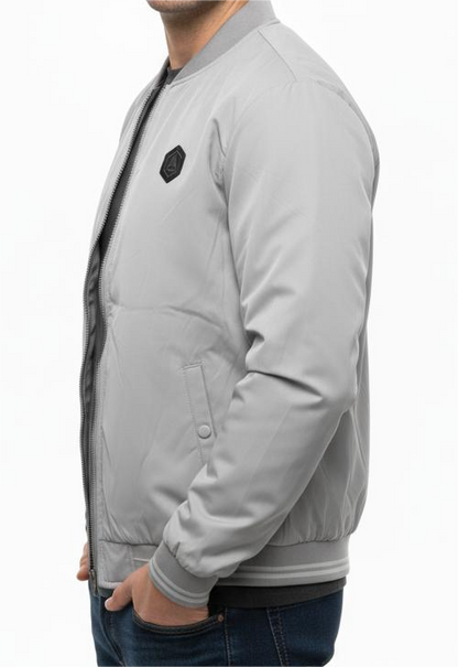 Mens Cotton Grey Parachute Jacket