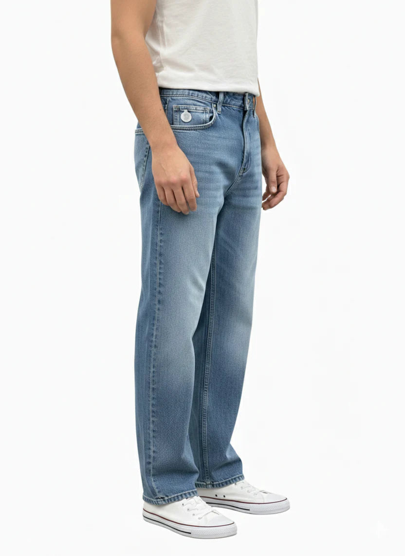 Men's Modern Straight-Leg Casual Jeans