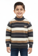 Cozy Striped Knit Sweater for Kids