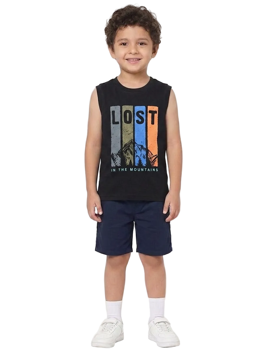 Toddler Boys Sleeveless Sandos