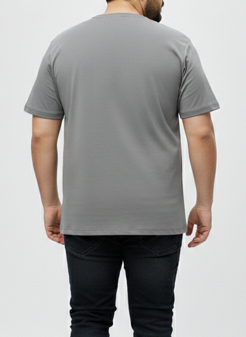 Men's Grey "Sport" Graphic Tee – 3XL Regular Fit