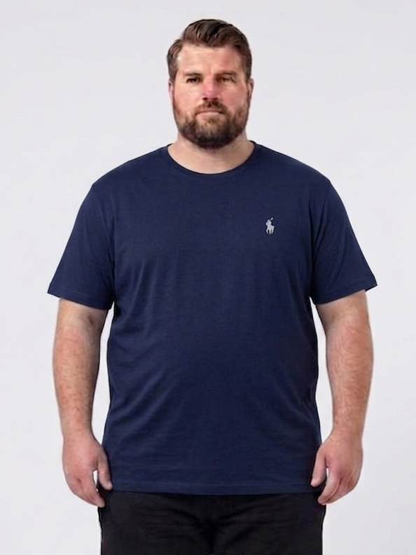 Men's Essential Crewneck Tee - Navy Blue