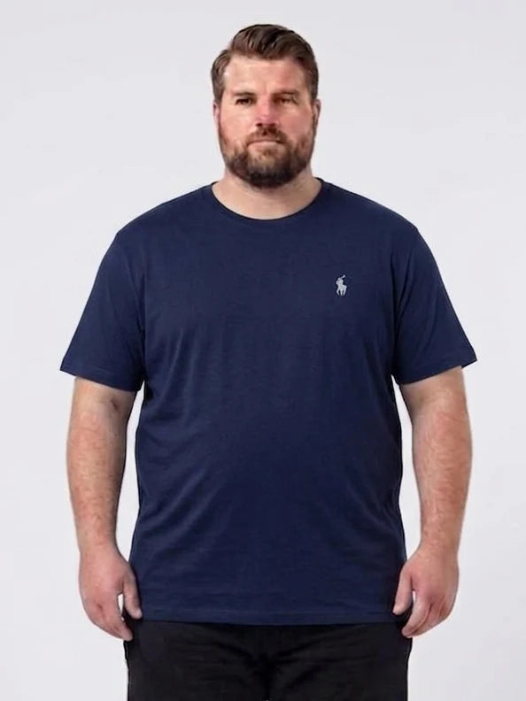 Premium Cotton Round Neck T-Shirts with Subtle Polo Logo