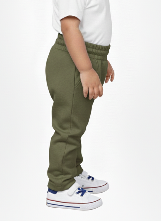 Kids Army Green Waffel Trouser