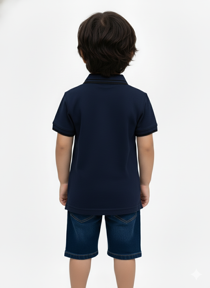 Boys Navy Blue Tommy Polo