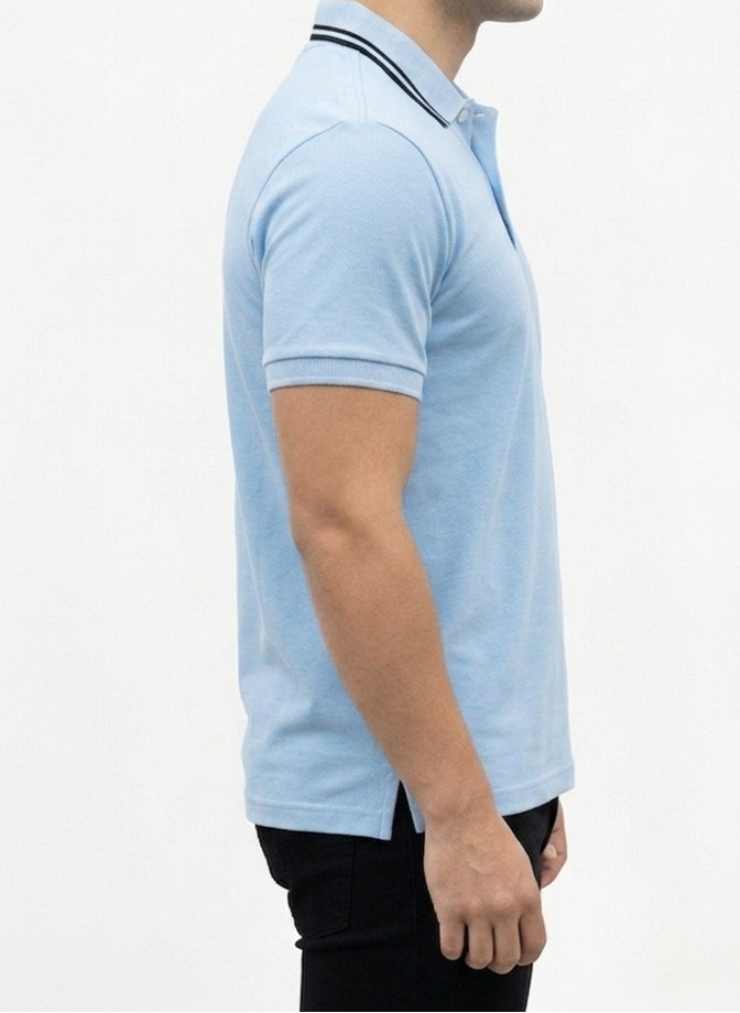 Big & Tall Light Blue Polo T shirt
