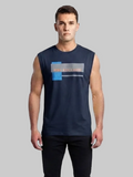 Men’s Muscle Navy Blue Tank top sando