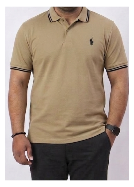 Big & Tall Beige Polo T shirt
