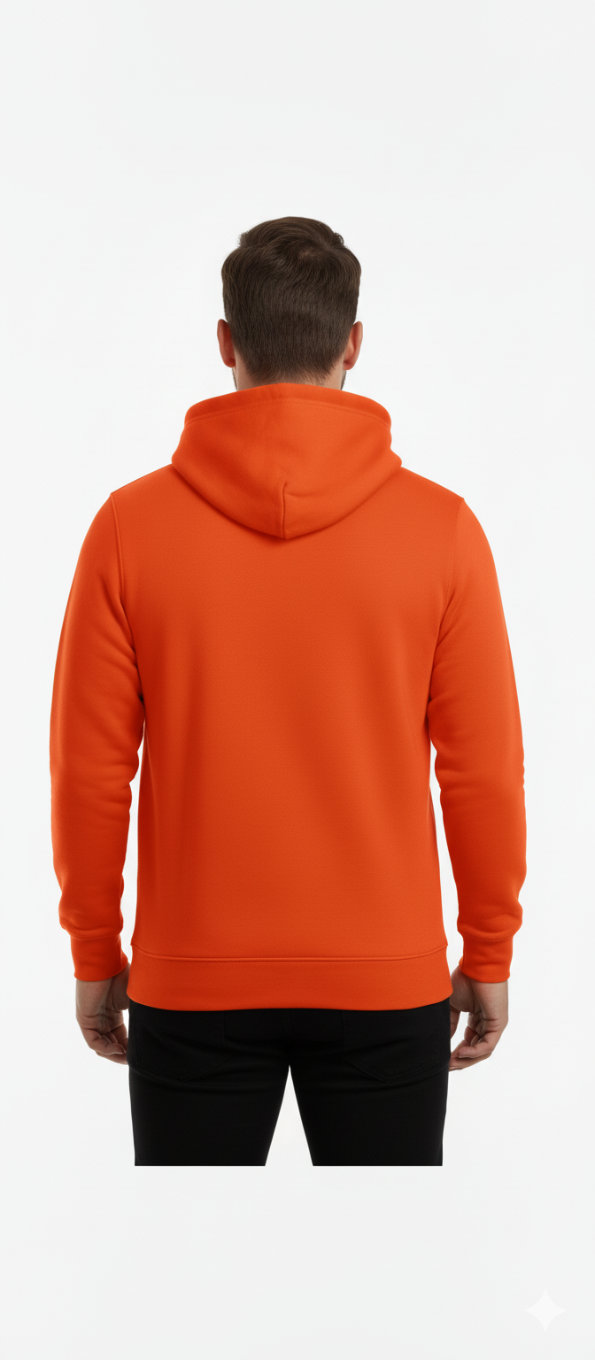 Mens Premium Orange Hoodie