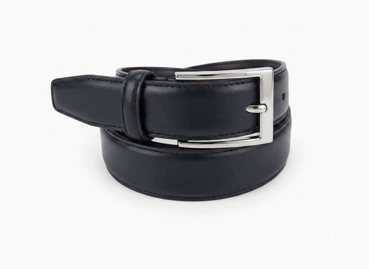 Kids' Formal & School Uniform Leather Belt with Buckle for Boys