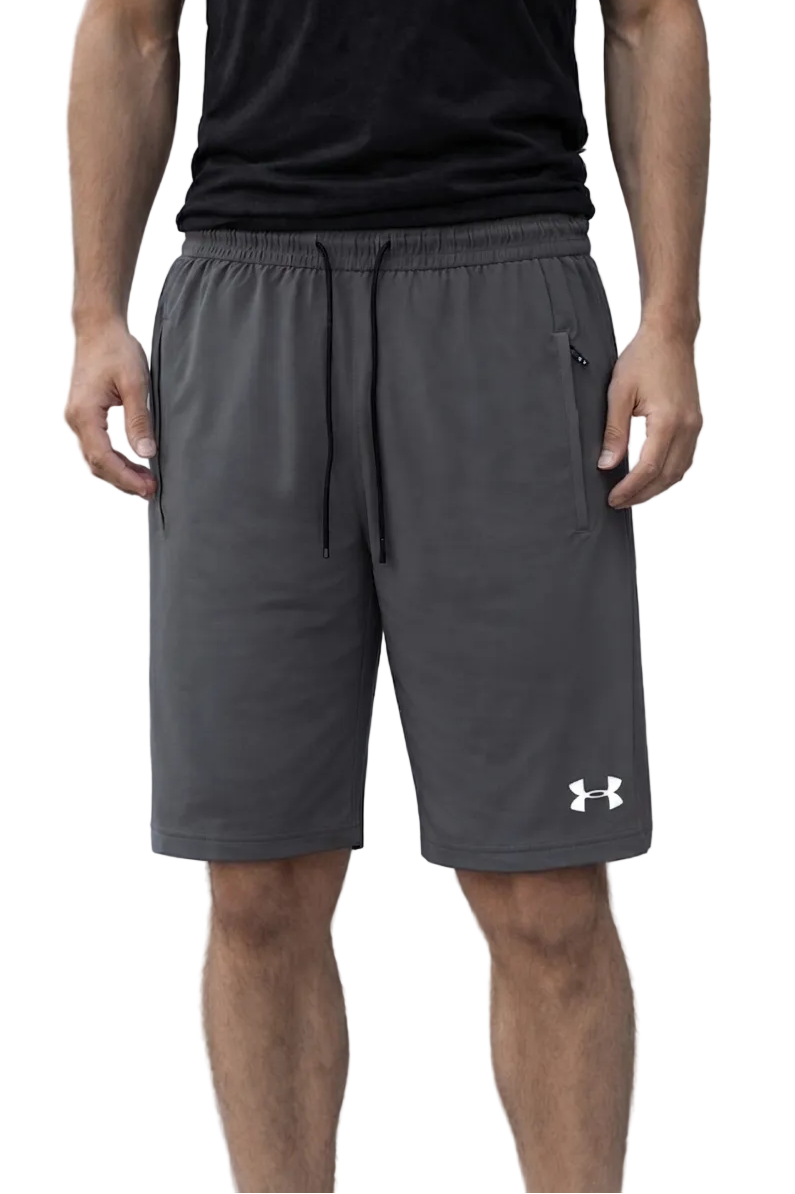 Men's Performance Athletic imported china Shorts with Zipper Pockets