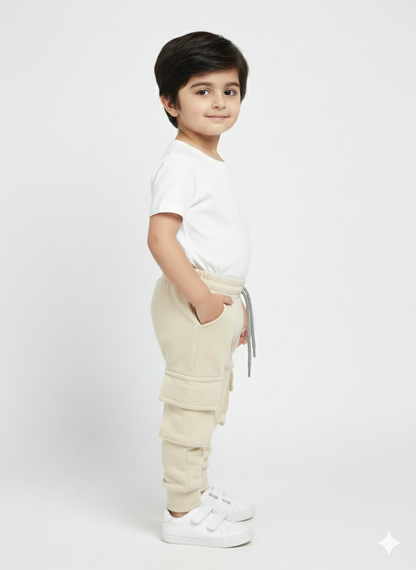 Kids Premium Fleece Jogger Light Blue Trouser