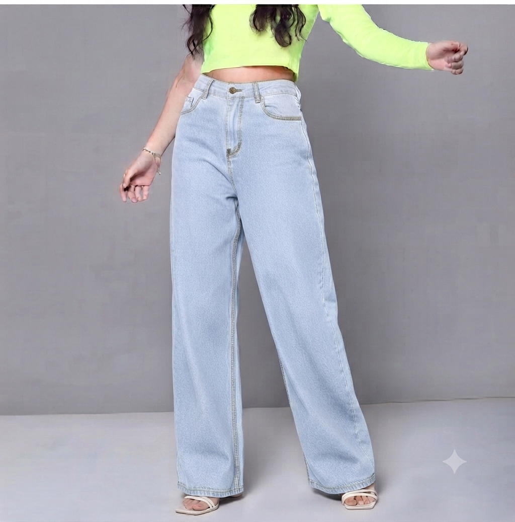 The Relaxed-Fit Wide-Leg Jeans (Multiple Colors)