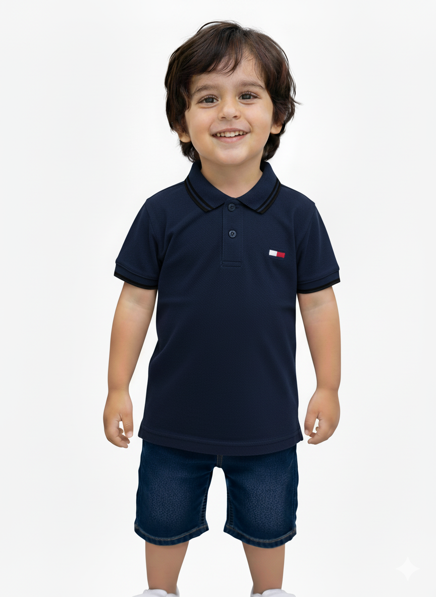 Boys Navy Blue Tommy Polo