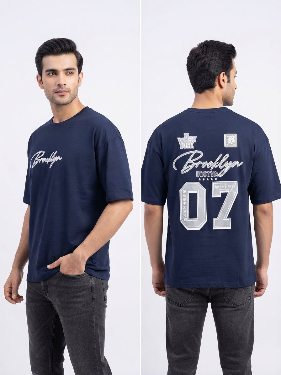 Al Noor Classy Men's Oversized Drop Shoulder T-Shirt