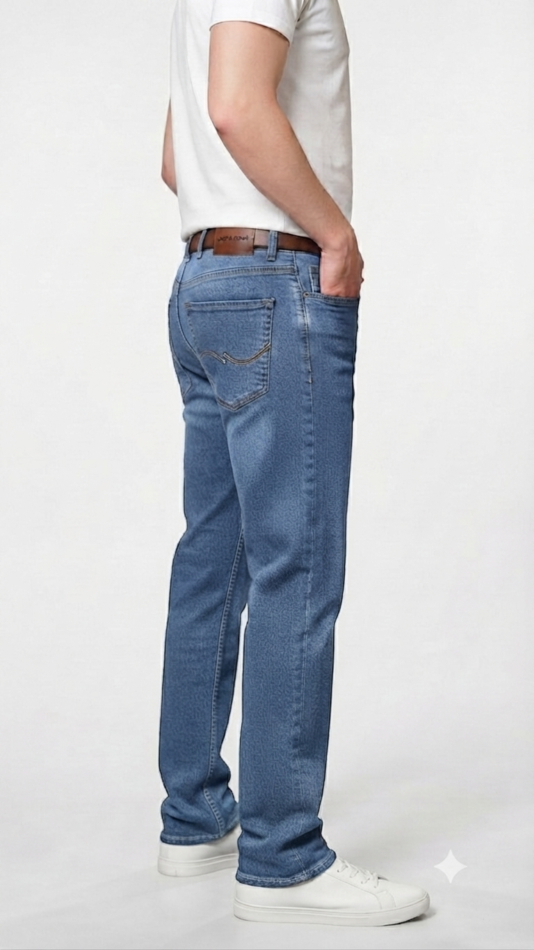 Relaxed & Refined Straight-Fit Jeans for Men