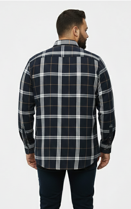 Trendy bold check shirt