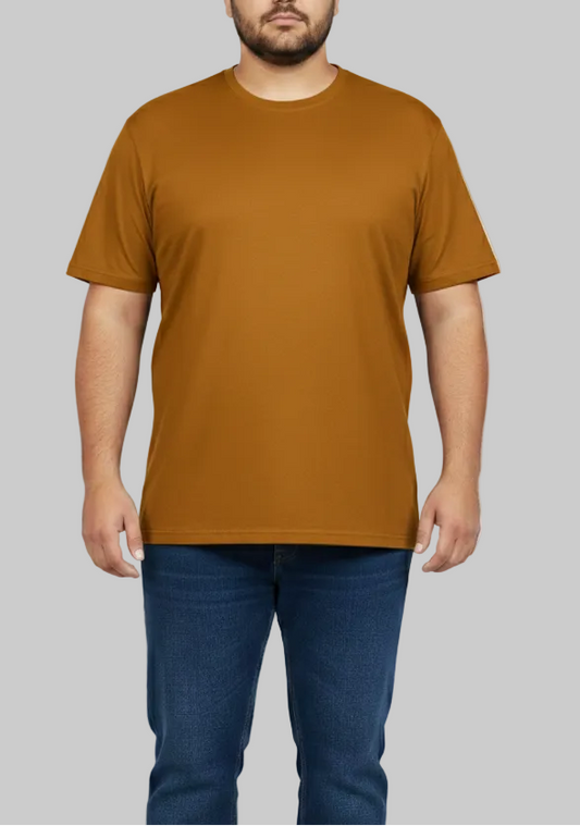 Big Size Musterd Round Neck T shirts