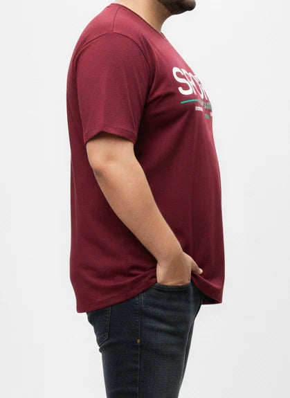 Men's Navy Blue "Sport" Graphic Tee – 3XL Regular Fit