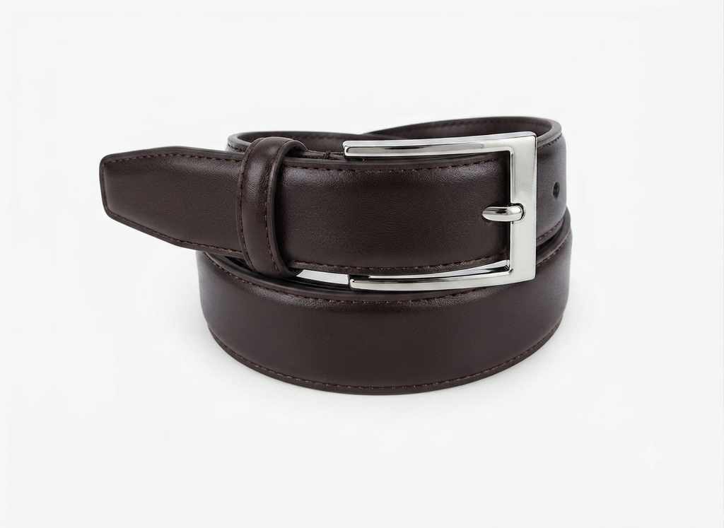 🎁 Kids' Formal & School Uniform Leather Belt with Buckle for Boys (100% off)