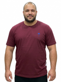 Men's Premium Maroon T-Shirt with Embroidered Palm Logo